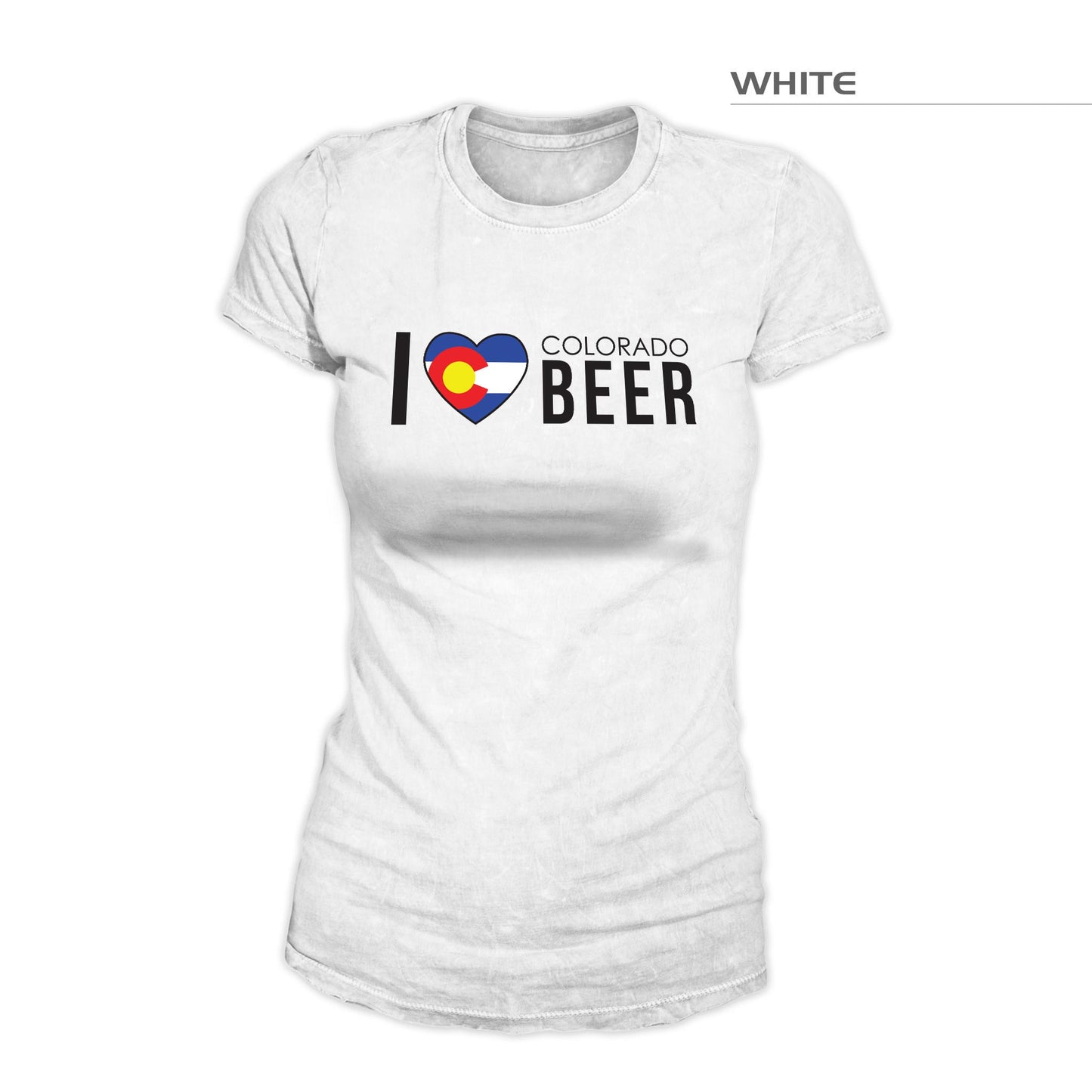 Women's I Love Colorado Beer Shirt — White