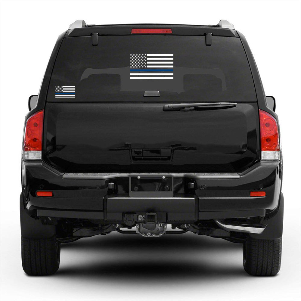 Blue Line Flag Decal
