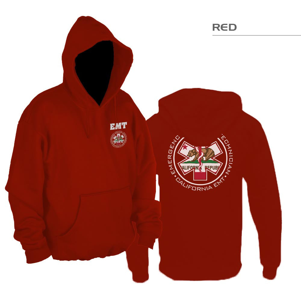 California EMT Hoodie — Red