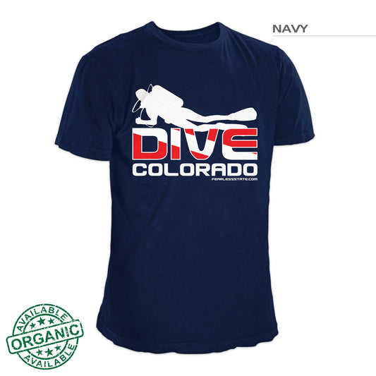 Fearless State Colorado Diver Shirt Navy Blue