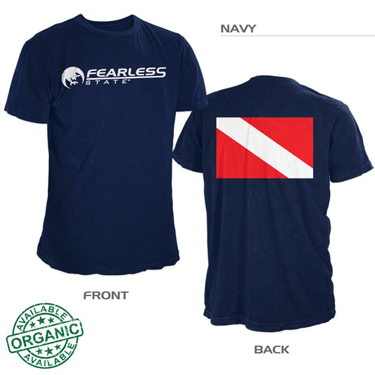 Fearless State Colorado Dive Flag Shirt – Navy Blue
