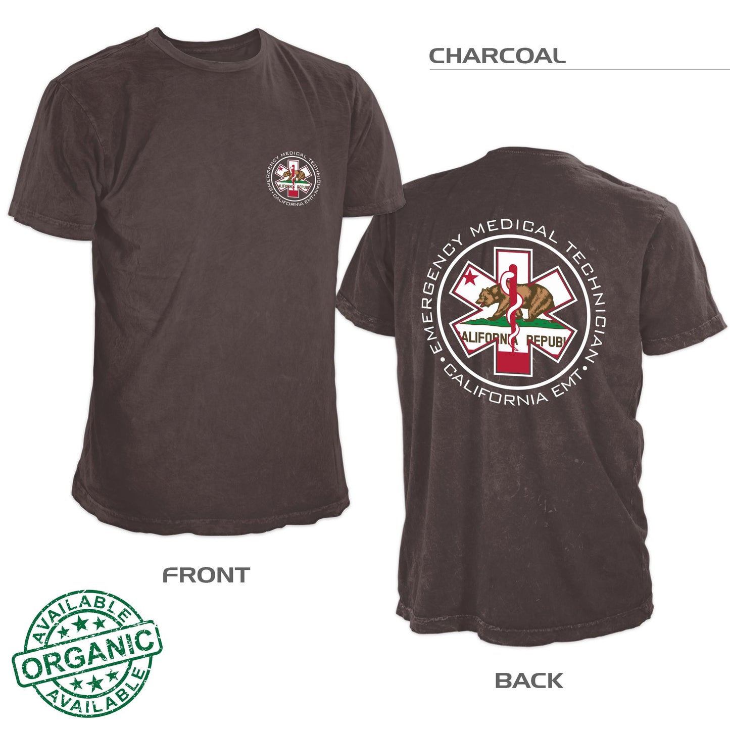 California EMT Shirt — Charcoal