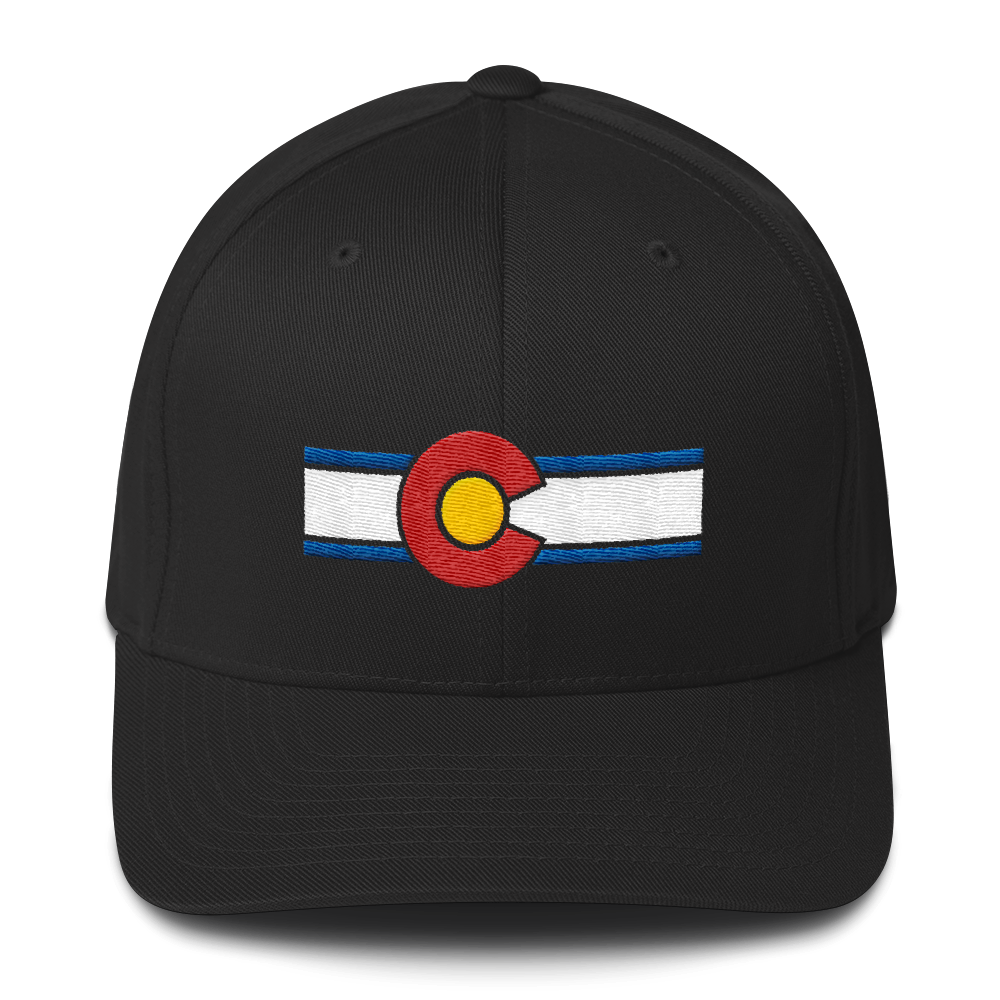 Colorado Flag Hat Black