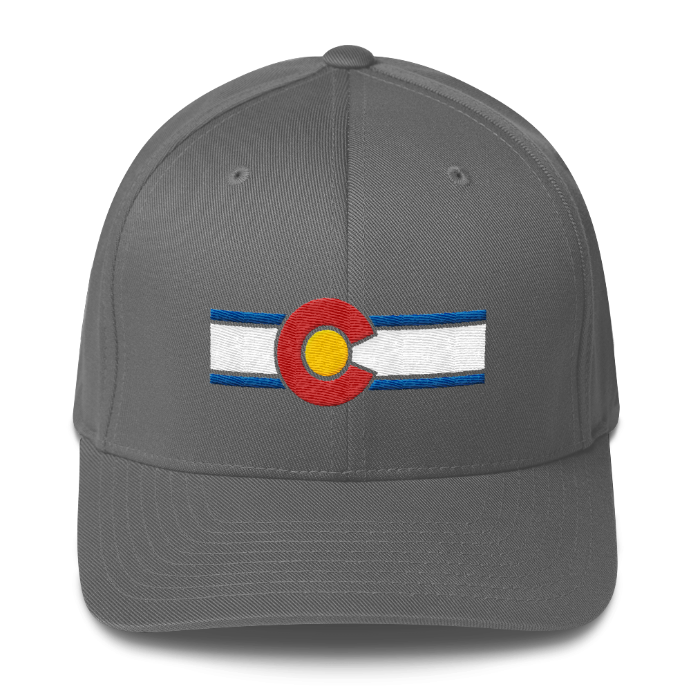 Colorado Flag Hat Gray