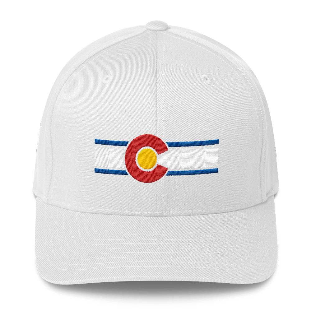 Colorado Flag Hat White