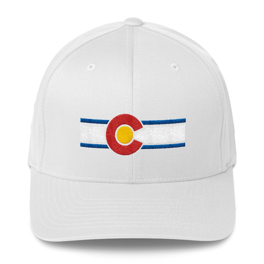Colorado Flag Hat White