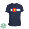 Colorado Flag Shirt – Heartbeat – Navy Blue