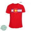 Colorado Flag Shirt – Heartbeat – Red
