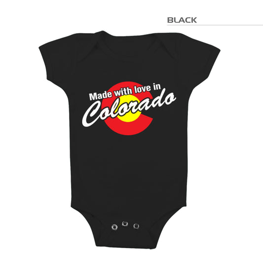 Made In Colorado Onesie – Black