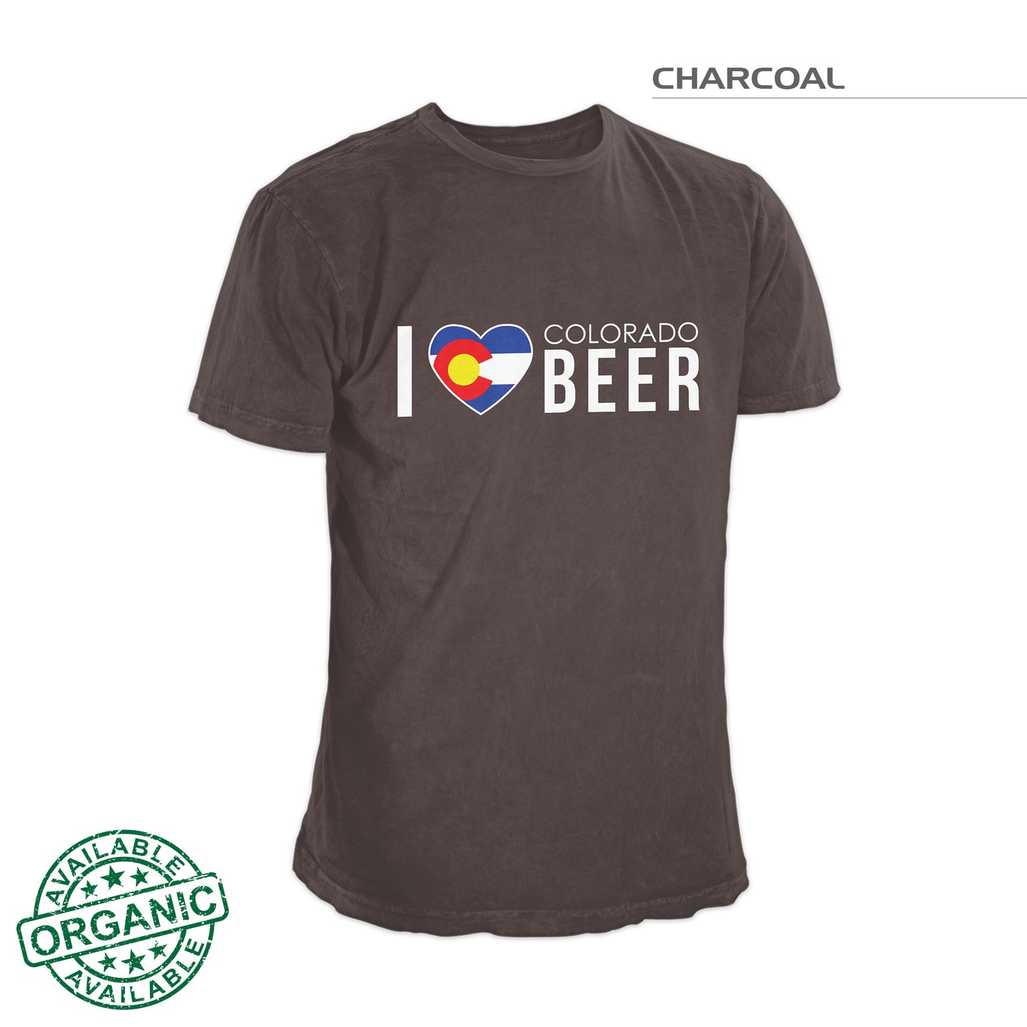 I Love Colorado Beer Shirt — Gray
