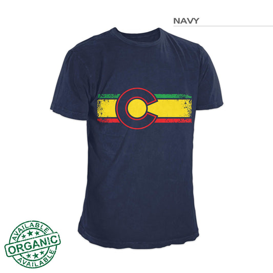 Colorado Flaage Reggae Shirt – Navy Blue
