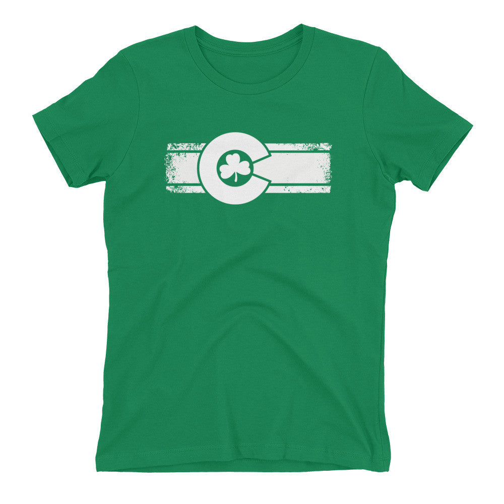 Women's St. Patrick's Day Colorado Flag Shirt