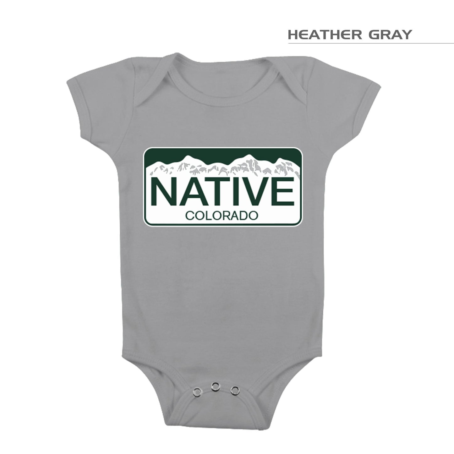 Colorado Native Onesie Heather Gray