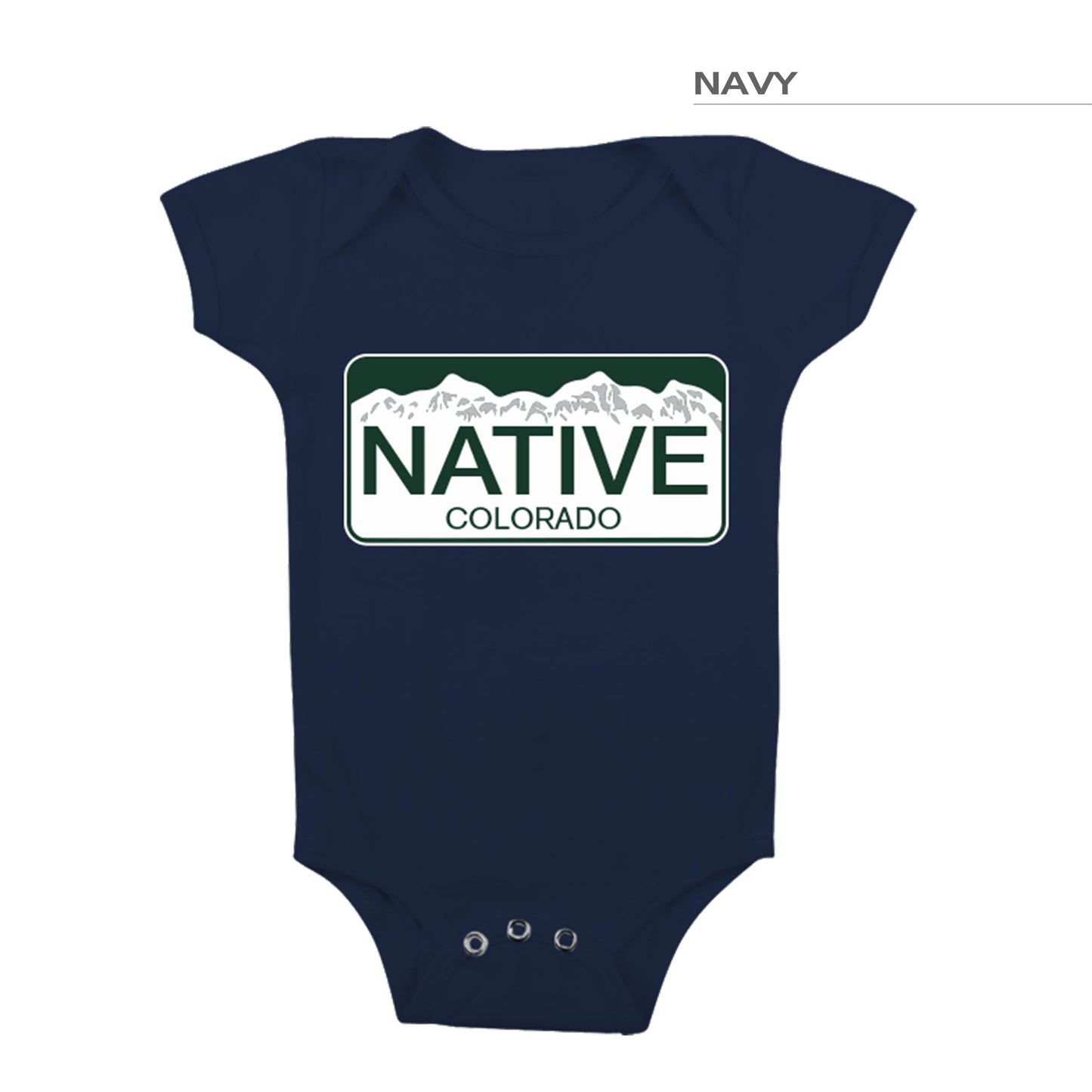 Colorado Native Onesie Navy Blue