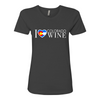 I Love Colorado Wine Shirt — Asphalt