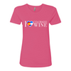 I Love Colorado Wine Shirt — Pink