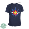 Colorado Flag Marijuana Leaf Shirt – Navy Blue