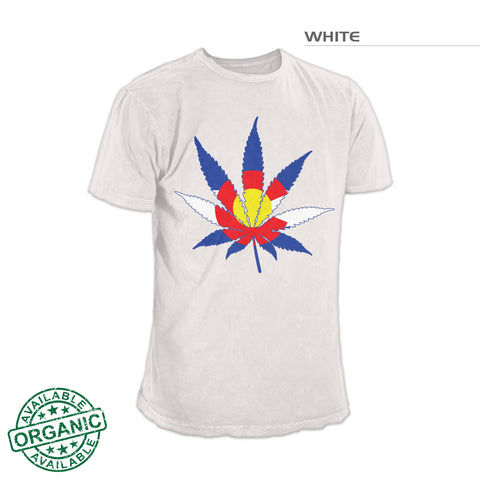 Colorado Flag Marijuana Leaf Shirt