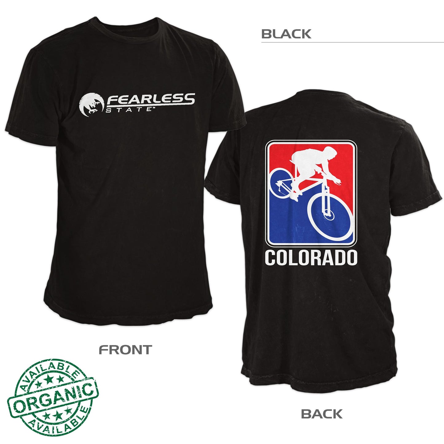 Colorado Mountain Bike Shirt – Black