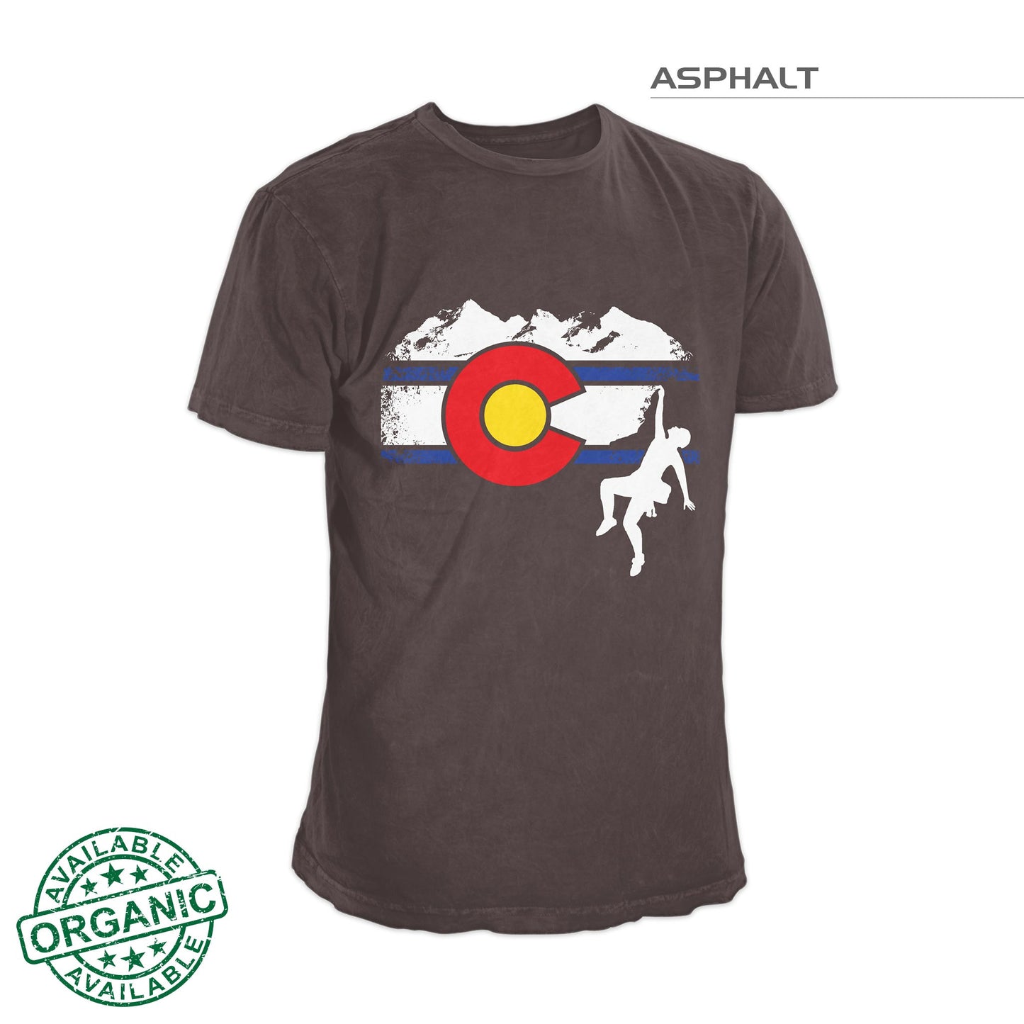 Colorado Flag Mountain Climber – Asphalt