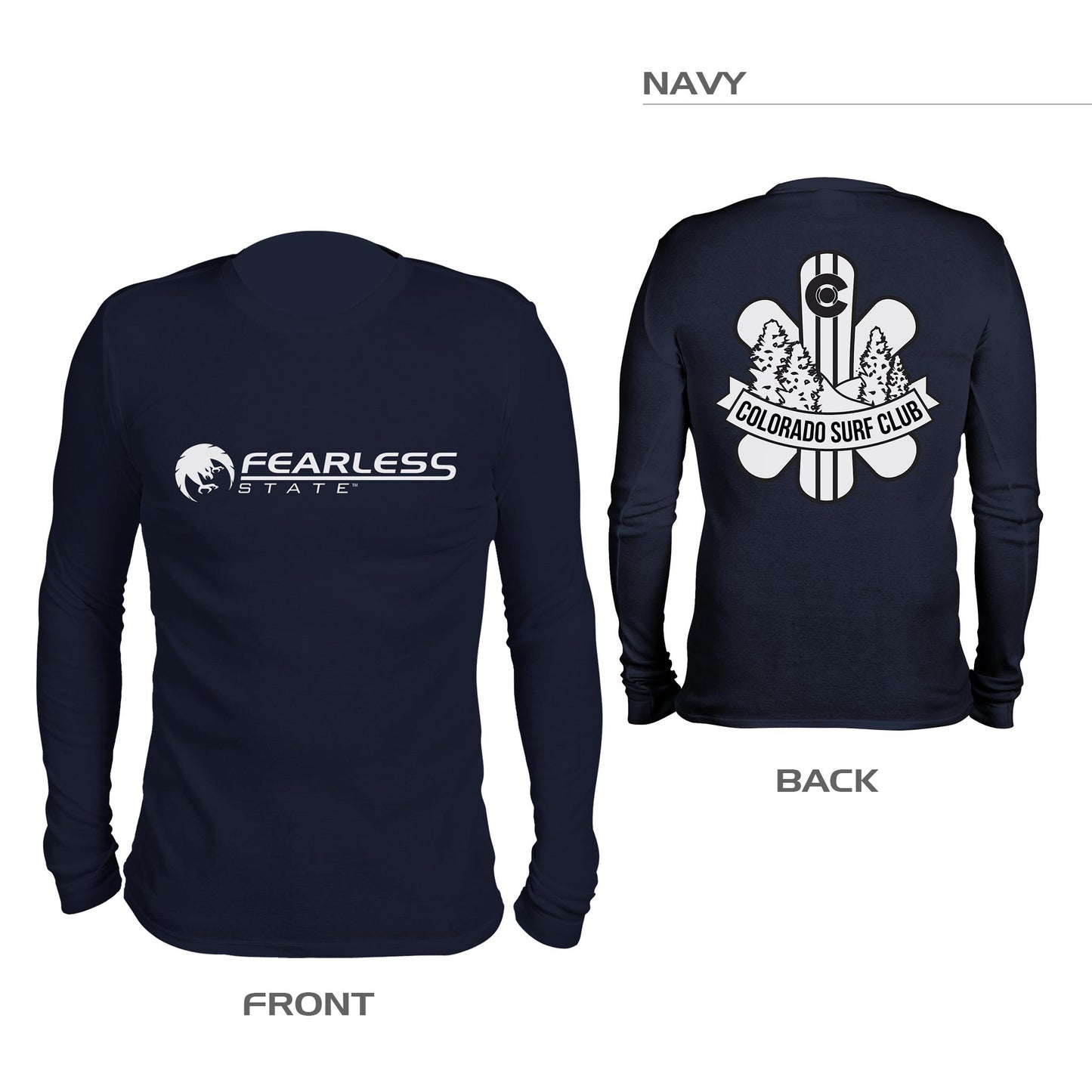 Double Sided Colorado Surf Club Shirt – Navy Blue