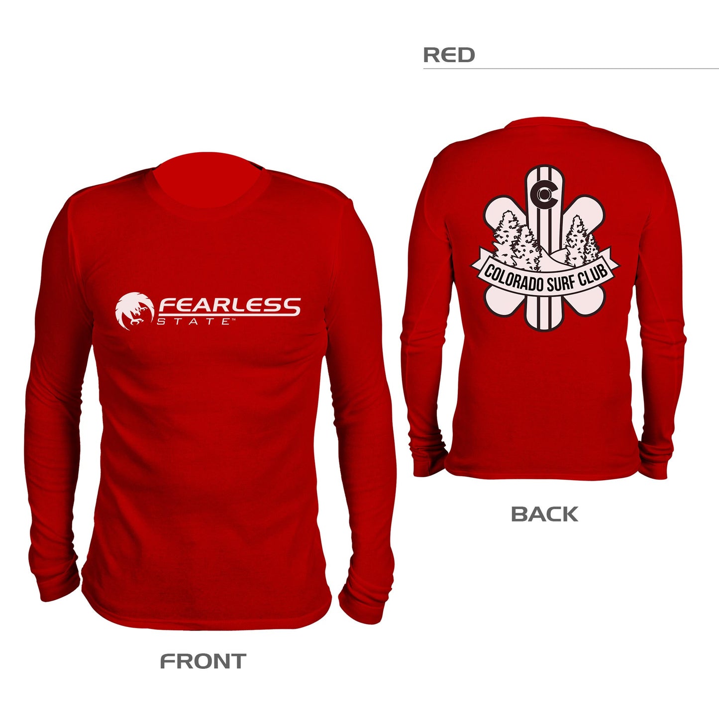 Double Sided Colorado Surf Club Shirt – Red