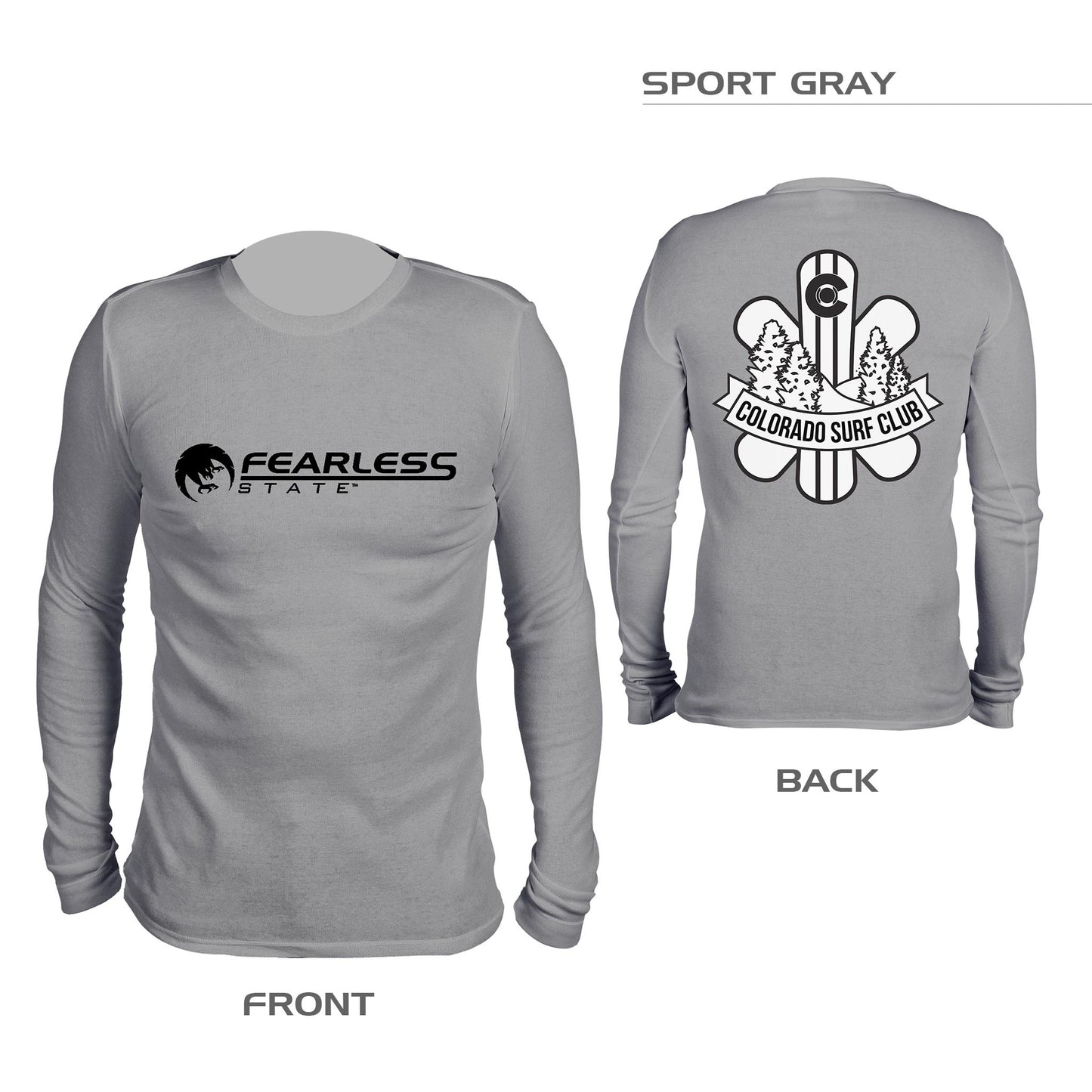 Double Sided Colorado Surf Club Shirt – Sport Gray