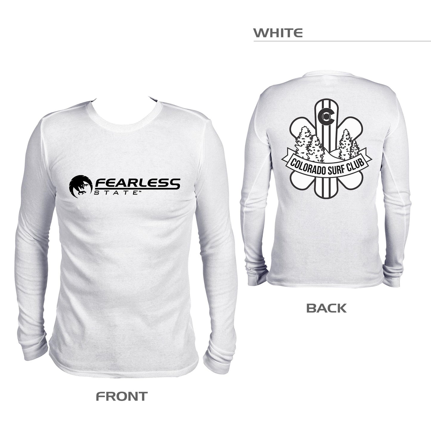 Double Sided Colorado Surf Club Shirt – White