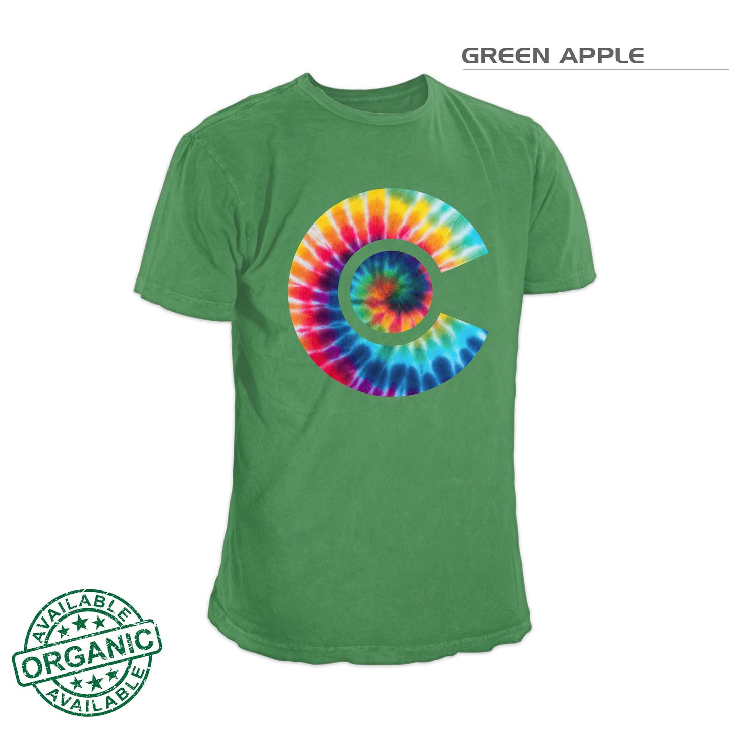 Colorado Flag Tie Dye Shirt – Green Apple