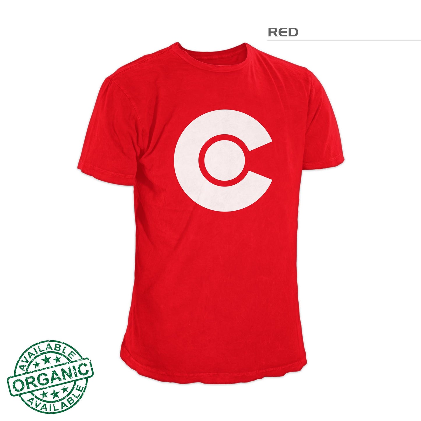 Colorado Flag Shirt White Logo – Red