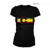 Women's Colorado Flag Reggae Shirt – Black