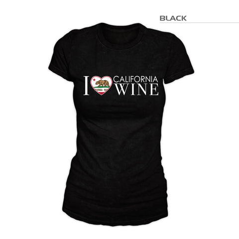 I Love California Wine Shirt — Women's
