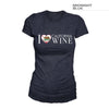 Women's I Love California Wine Shirt – Midnight Blue