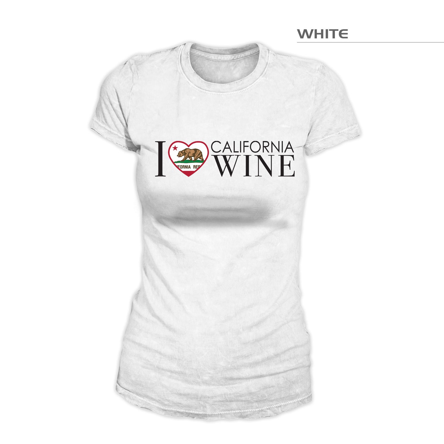 Women's I Love California Wine Shirt – White