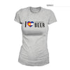 Women's I Love Colorado Beer Shirt — Gray