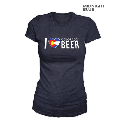I Love Colorado Beer Shirt — Women's