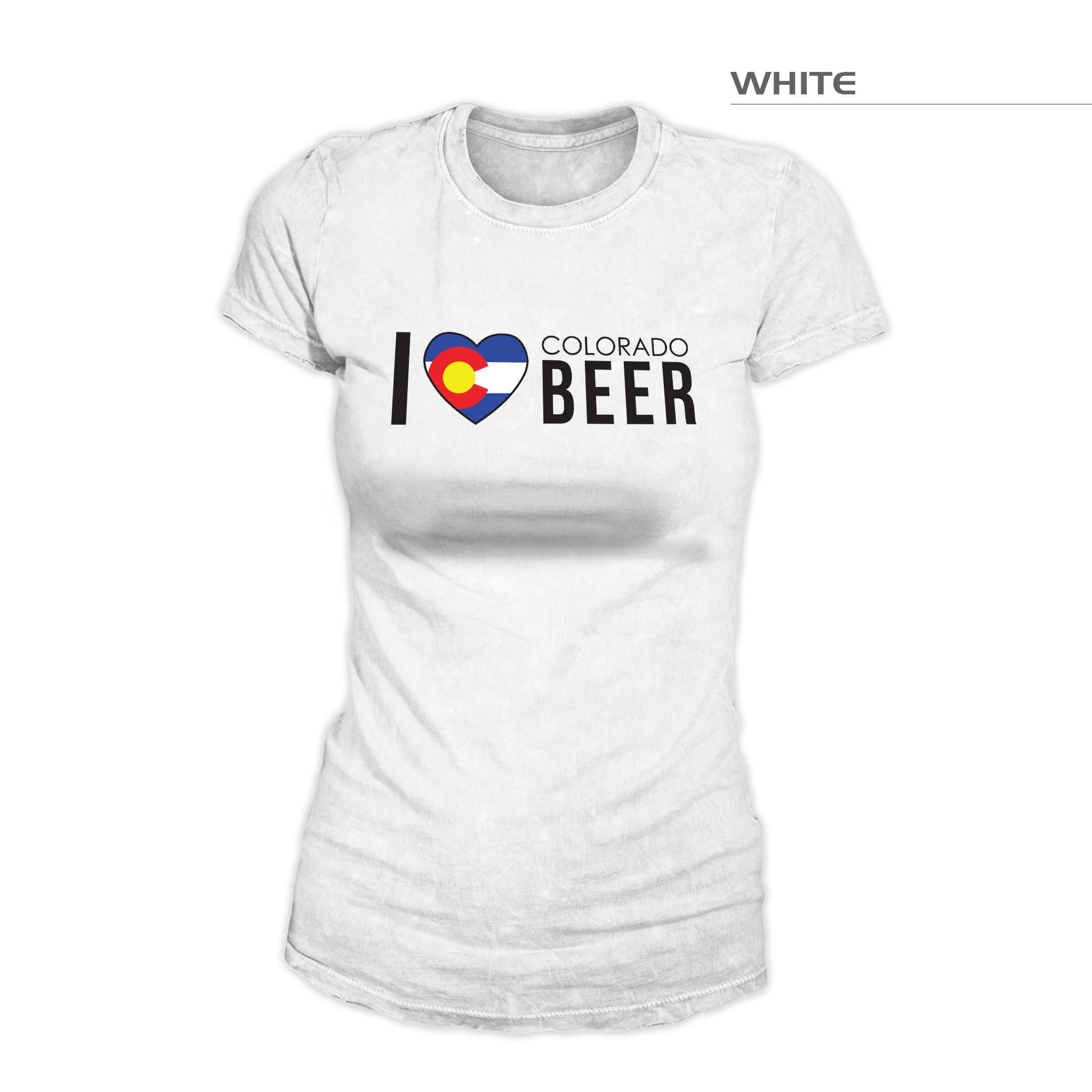 Women's I Love Colorado Beer Shirt — White