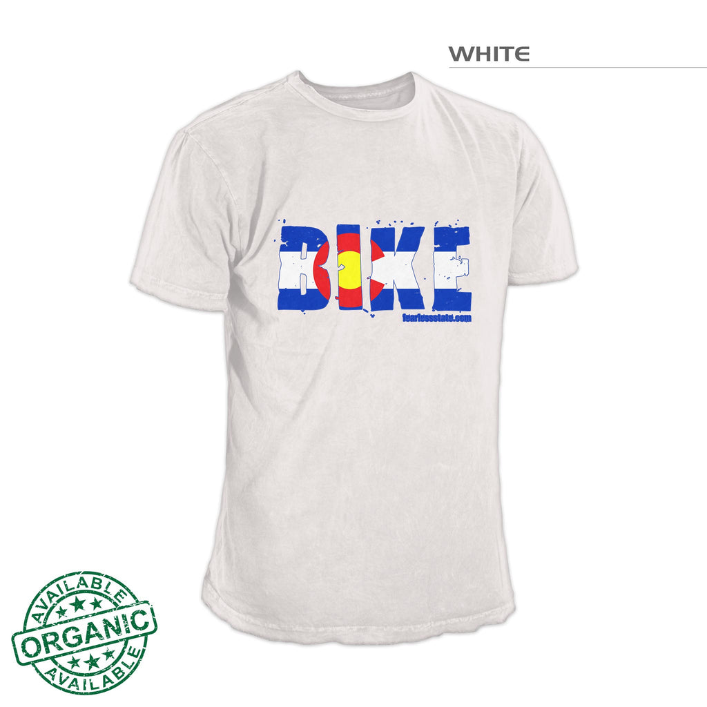 Colorado Flag Bike Shirt – White