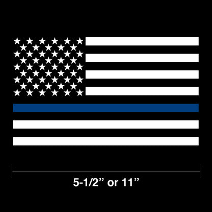 Blue Line Flag Decal
