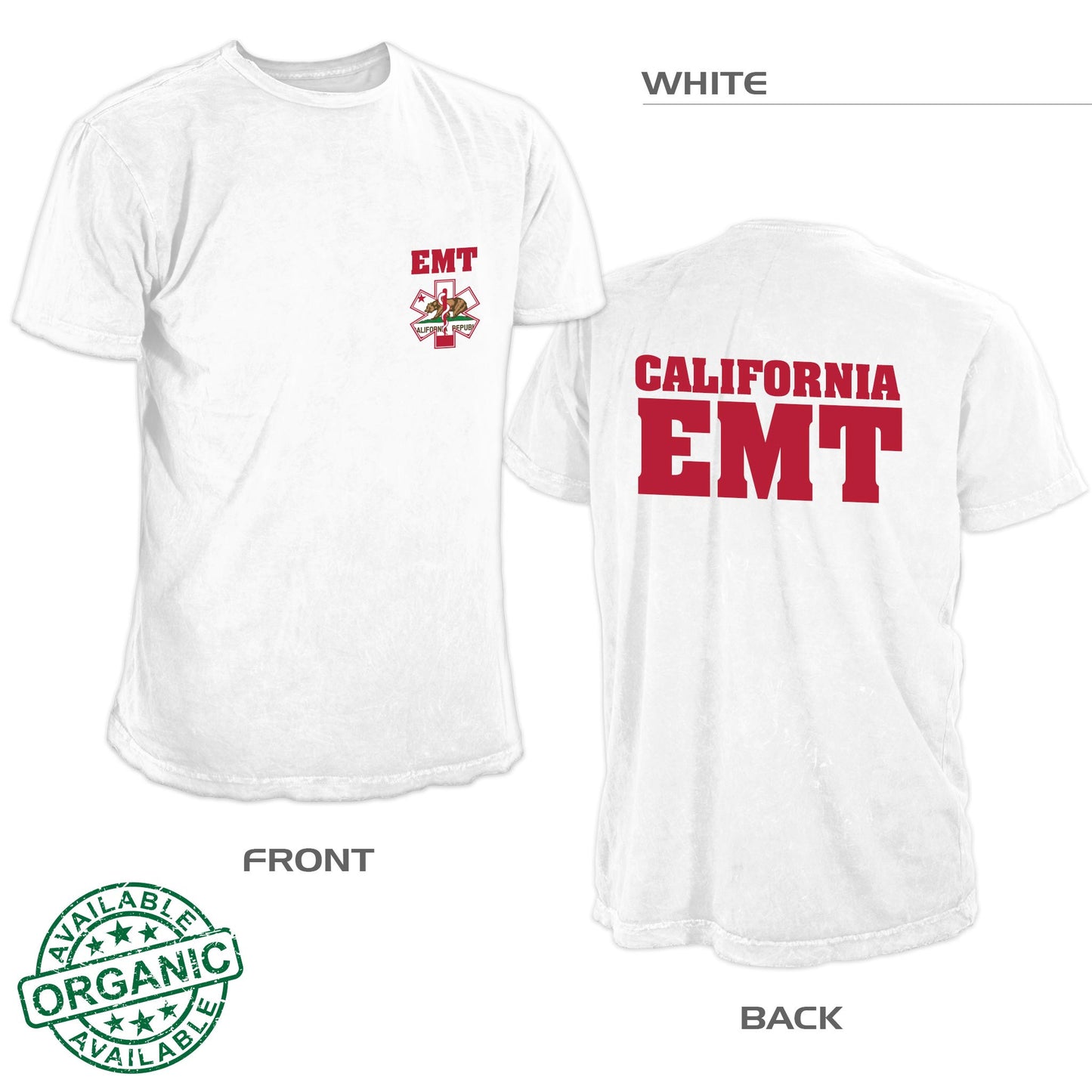 California EMT Shirt — White
