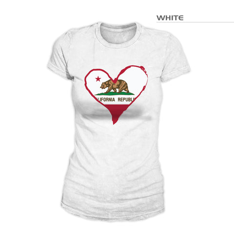 California Flag Heart Shirt