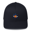 Colorado Flag Marijuana Leaf Hat Dark Navy