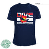 Scuba Dive Colorado Flag Tee Blue
