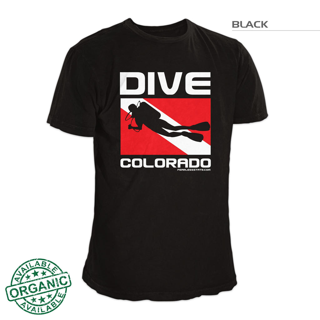 Colorado Dive Flag Tee Black