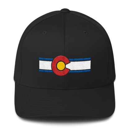 Colorado Flag Hat Black