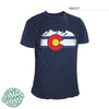 Colorado Flag Rocky Mountain Shirt – Navy Blue