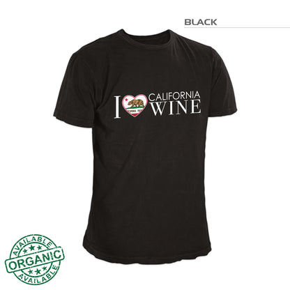 I Love California Wine Shirt – Black