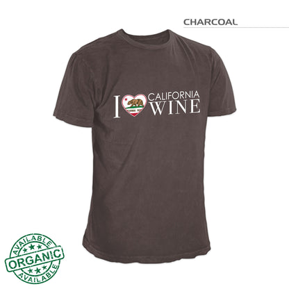 I Love California Wine Shirt – Charcoal