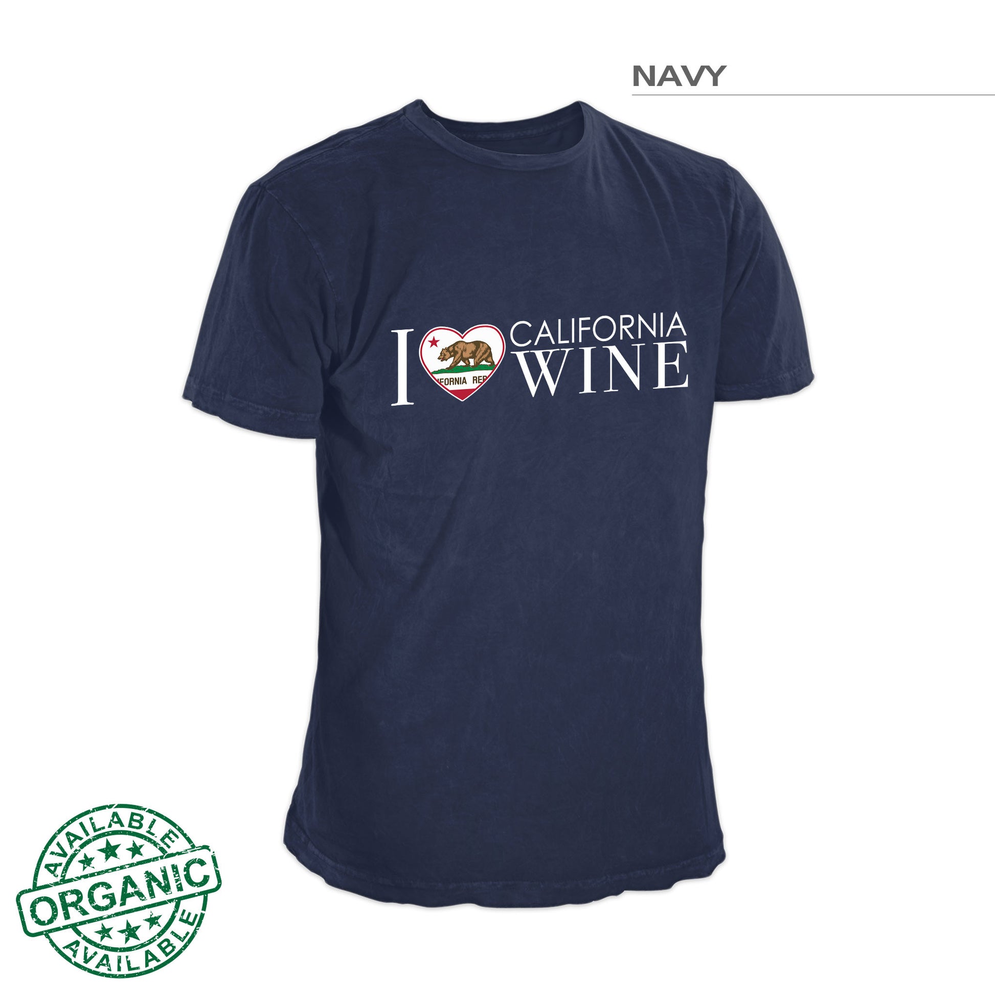 I Love California Wine Shirt – Navy Blue