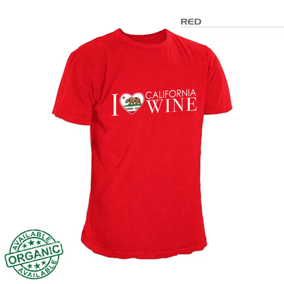 I Love California Wine Shirt – Red